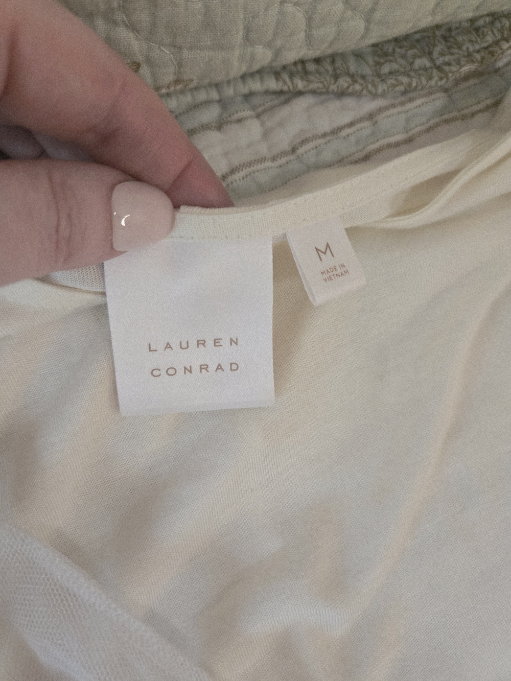 πΈ LC Lauren Conrad Sheer Cream Midi Tshirt Tulle Dress M - Picture 12 of 16